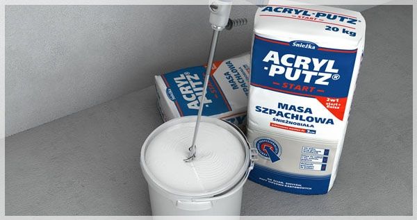 Acryl Putz ® Start - preparation of teh product: mixing